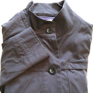 Eddie Bauer Button Up Adventure Travel Hiking Shirt Womens Size 6 Navy Blue